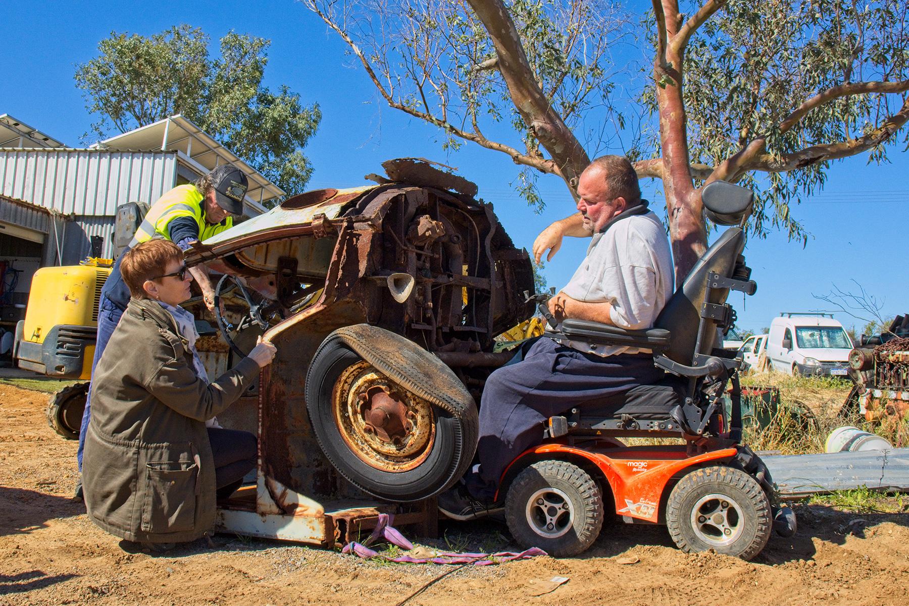 NDIS participant, Andrew, with his Plan Partners' support coordinator